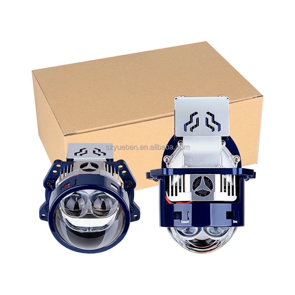 New Condition YB12 LED Headlight Motorcycle Laser Projector Light 100W H4 Lens LED Headlight for Car Accessories