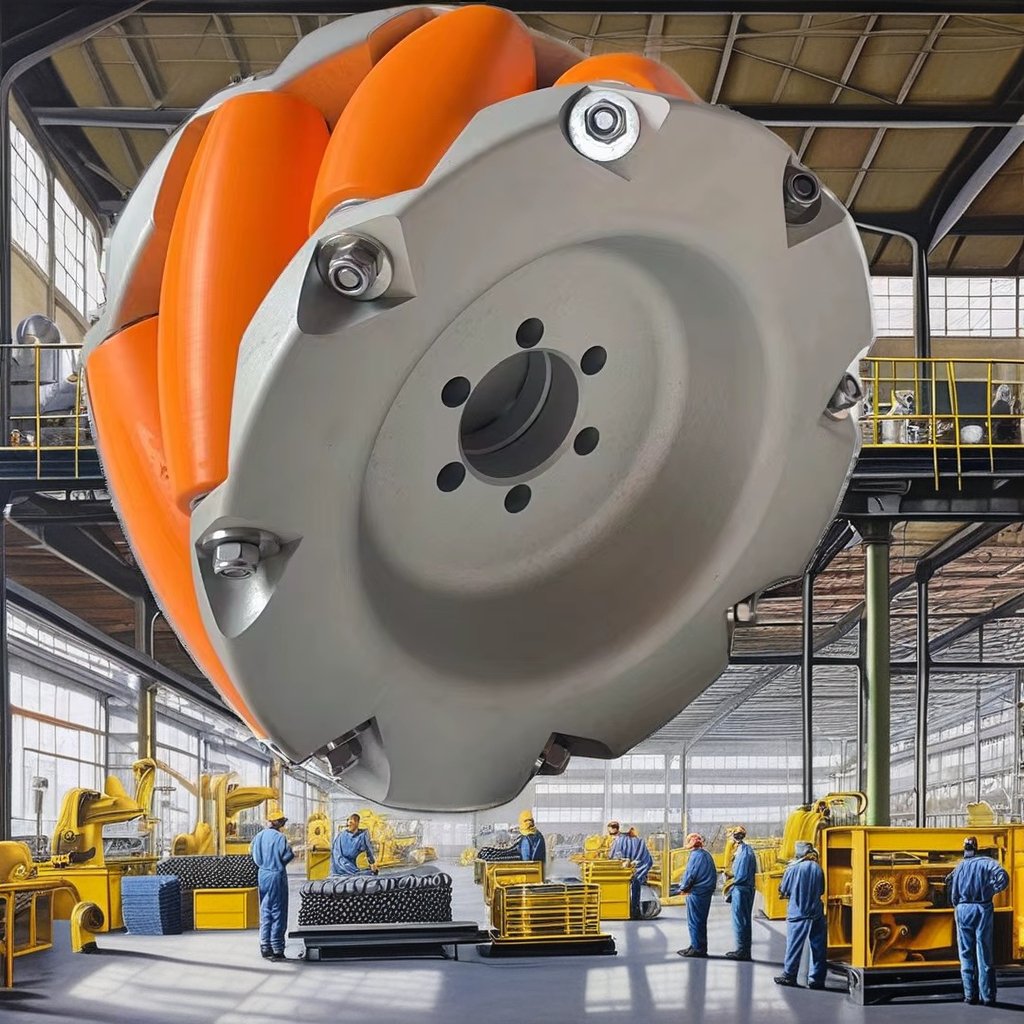 New Mecanum Wheel for AGV Material Handling Equipment Made of Durable Polyurethane
