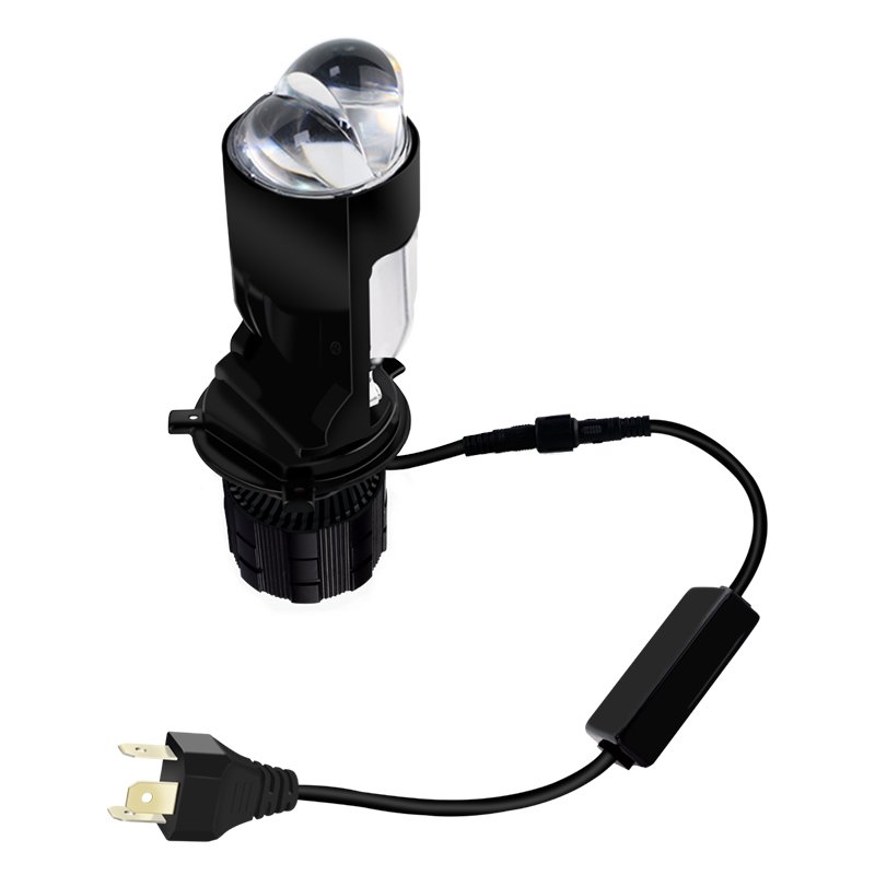 New Design Dual Projector LED Headlight Mini Projector Lens H4 High Low Beam Bi-projector 9003 HB2 for Car and Motorcycle