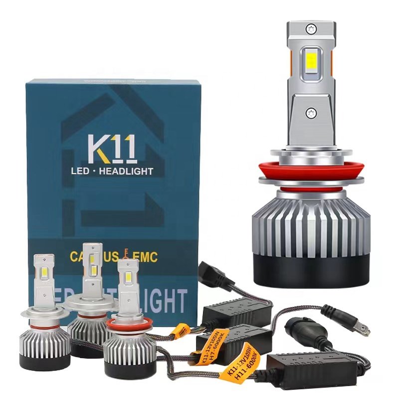 Auto K11 LED Headlight 60W 15000LM CSP 3575 H4 H7 H11