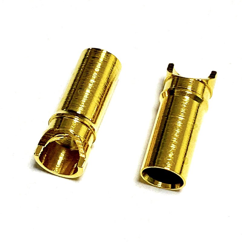 High Current Soild 3.5mm Gold Plated Brass Bullet Banana Plug Connector