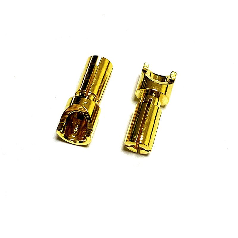 High Current Soild 3.5mm Gold Plated Brass Bullet Banana Plug Connector