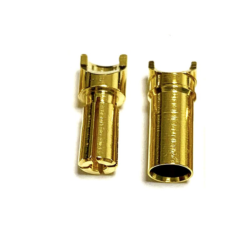 High Current Soild 3.5mm Gold Plated Brass Bullet Banana Plug Connector