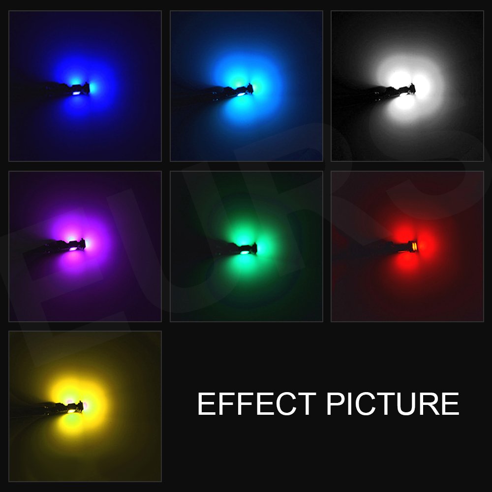 EURS RGB T10 3030 6SMD 12V 2W New Aluminium Remote Car LED Bulb RGB T10 194 W5W Color Changing High Light"