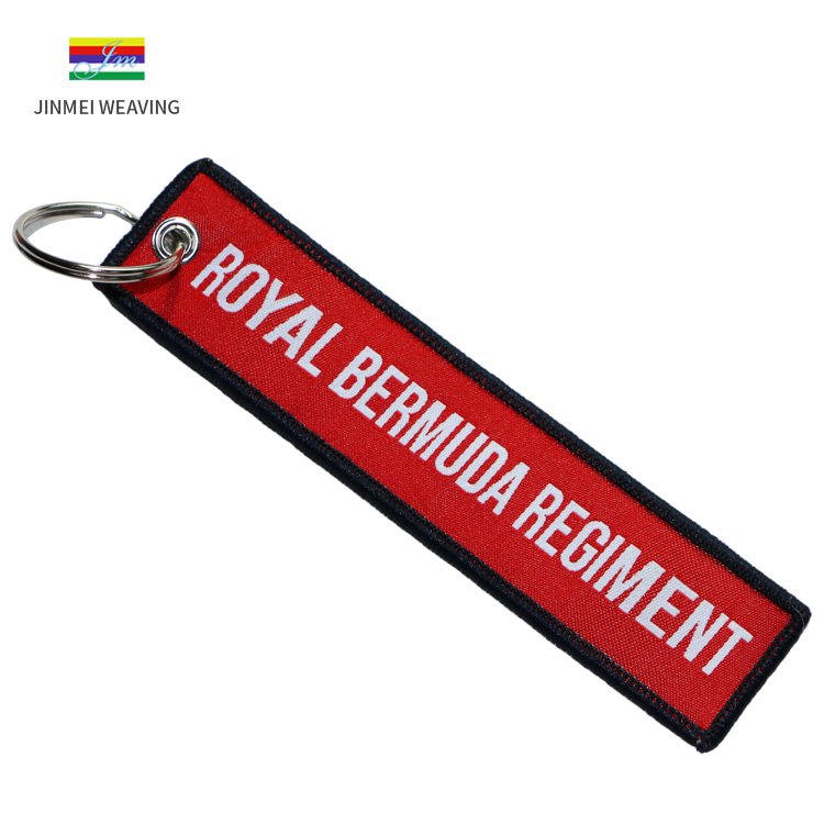 Custom Aviation Embroidered Pilot Keychain Airplane Pilot Key Tag Custom Embroidered Keychain