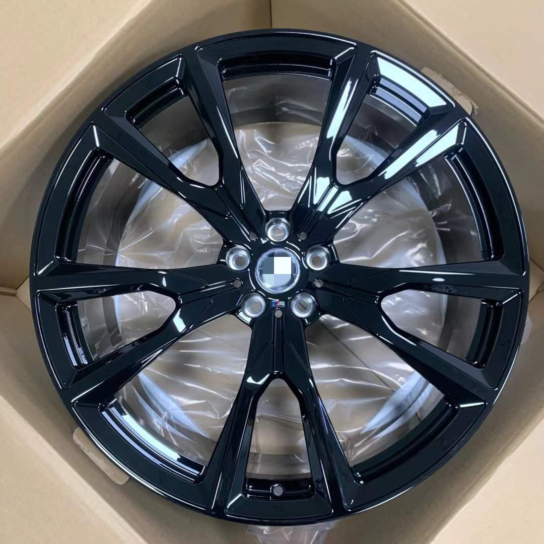 Ten Thousand Ton Forged Wheel Hub for BMW X7 22 Inch Piano Black Front and Rear Accessories in Stock, Available in Seconds