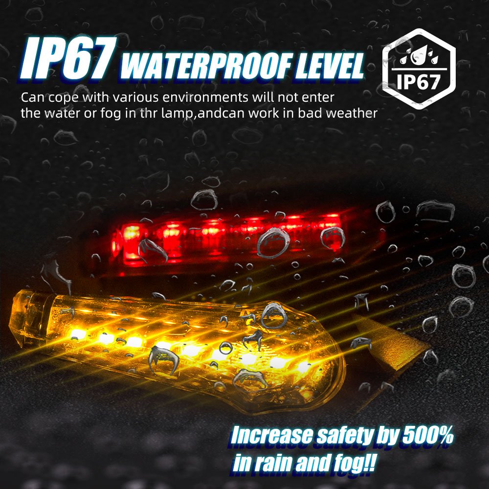 YAYE Motorcycle Turn Indicator Signal Light Motorcycle Brake Flashing DC12V Dynamic Yellow Fixing Lamp Blue Red White