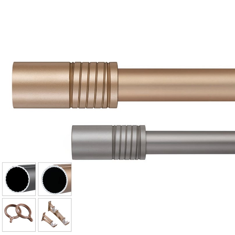Direct From Manufacturer Silent Metal Divider Curtain Rod Pipe 5m Length for Window Accessories for Living Room