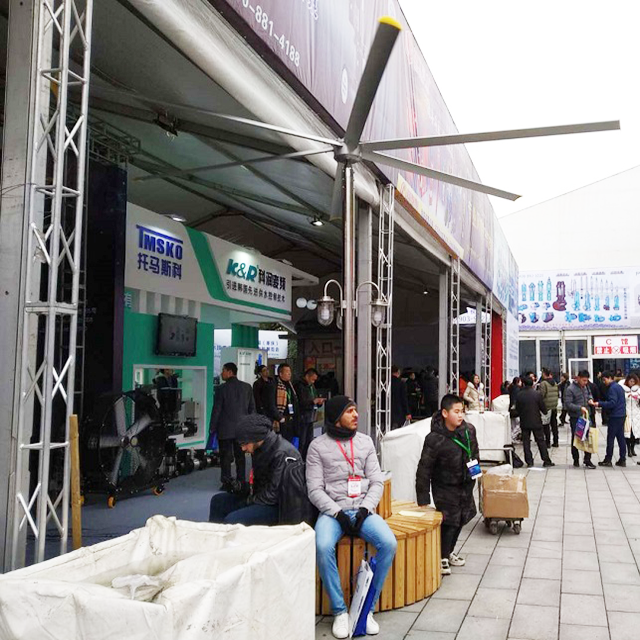 14ft Ventilating Decorative Big Standing Fan Garden Tower Pmsm Hvls Factory Price Fan for Europe
