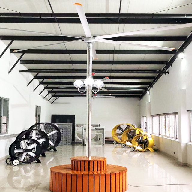 14ft Ventilating Decorative Big Standing Fan Garden Tower Pmsm Hvls Factory Price Fan for Europe
