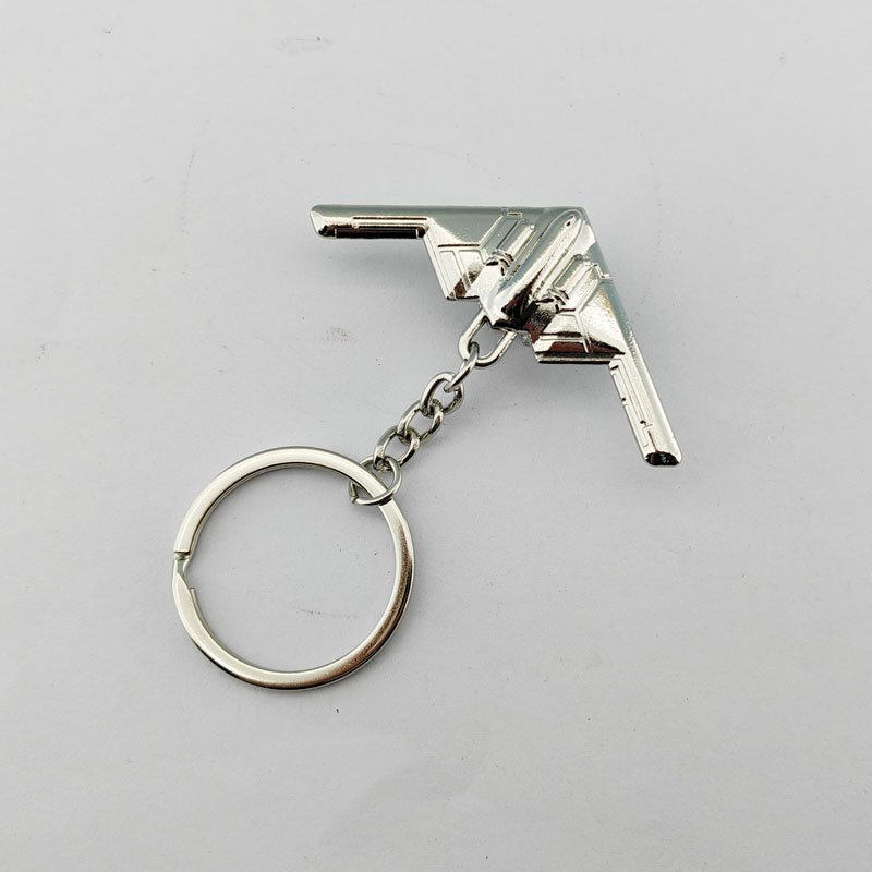 Kingtop Metal Airplane Keychain Metal Crafts J-20 Pendant Key Ring Aircraft Keychain for Aviation Enthusiast Pilot Gift