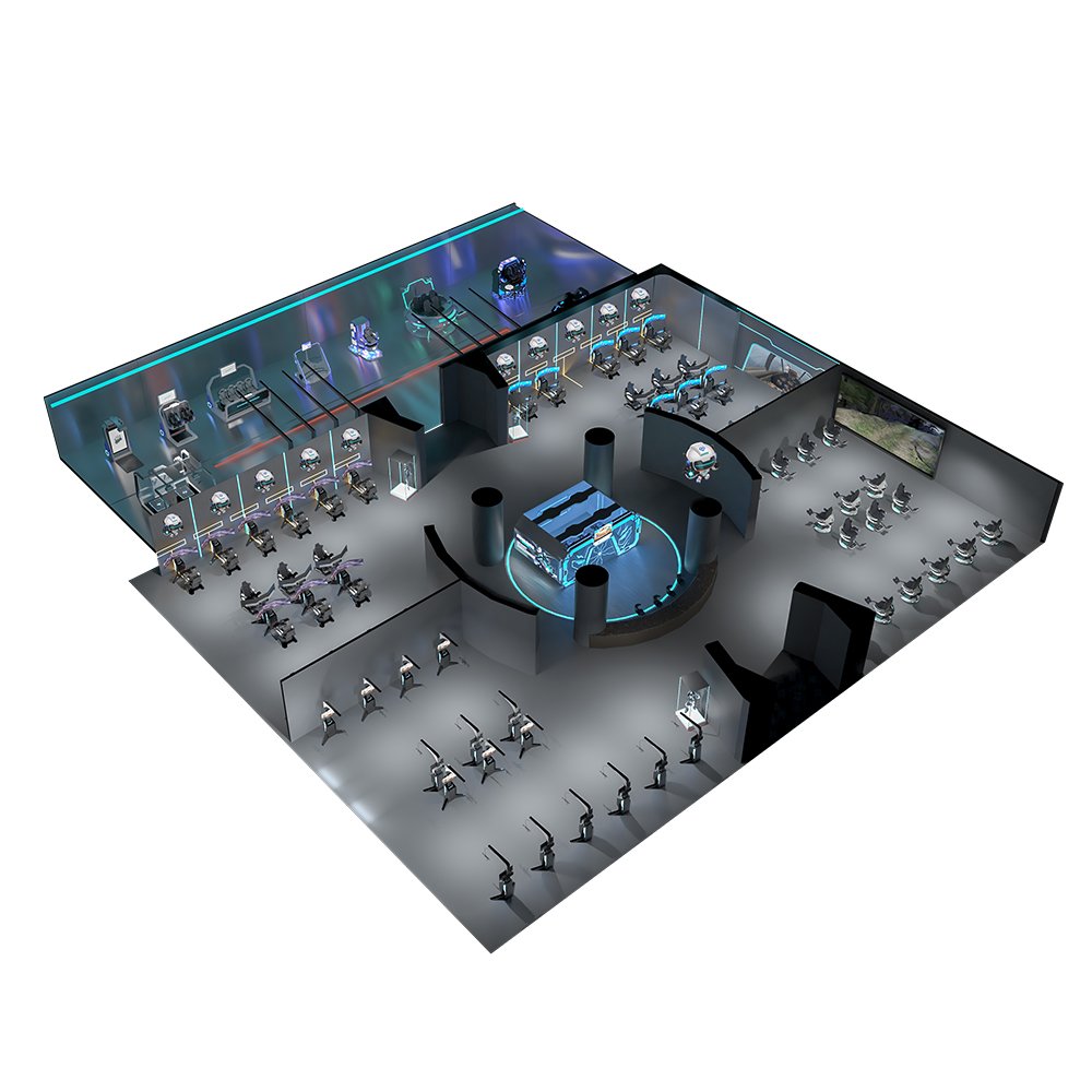 YHY Hot Sales VR Game Simulator 720 Virtual Reality Simulator Cockpit Vr Flight Controller Attraction Supplier VR Chair