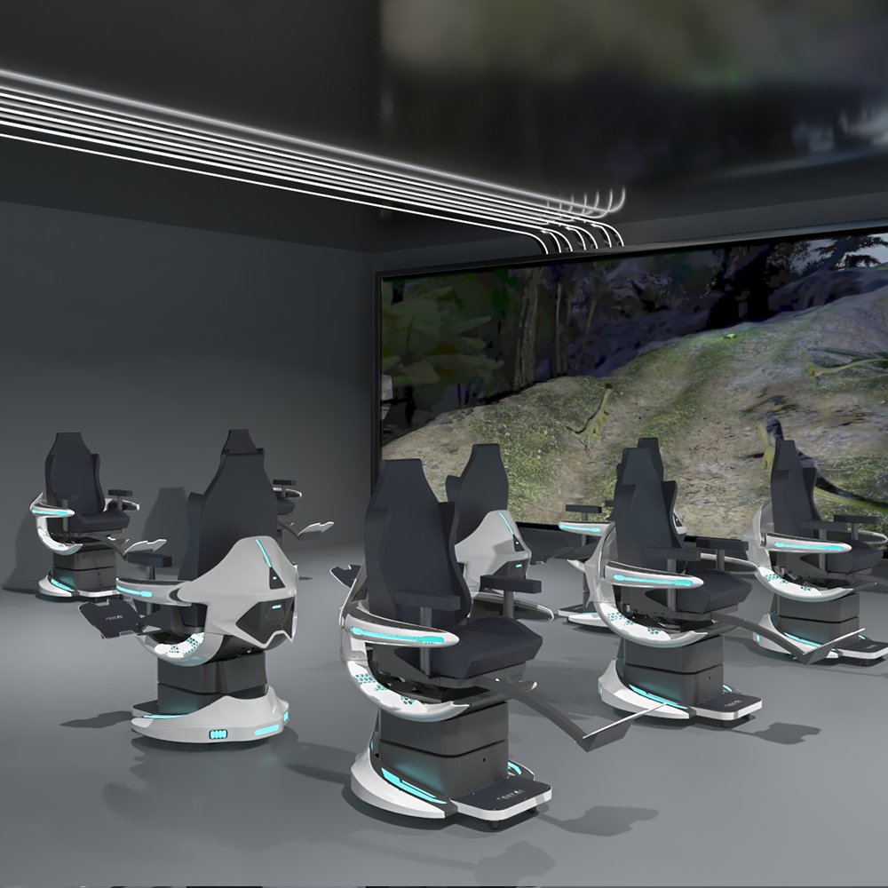 YHY Hot Sales VR Game Simulator 720 Virtual Reality Simulator Cockpit Vr Flight Controller Attraction Supplier VR Chair