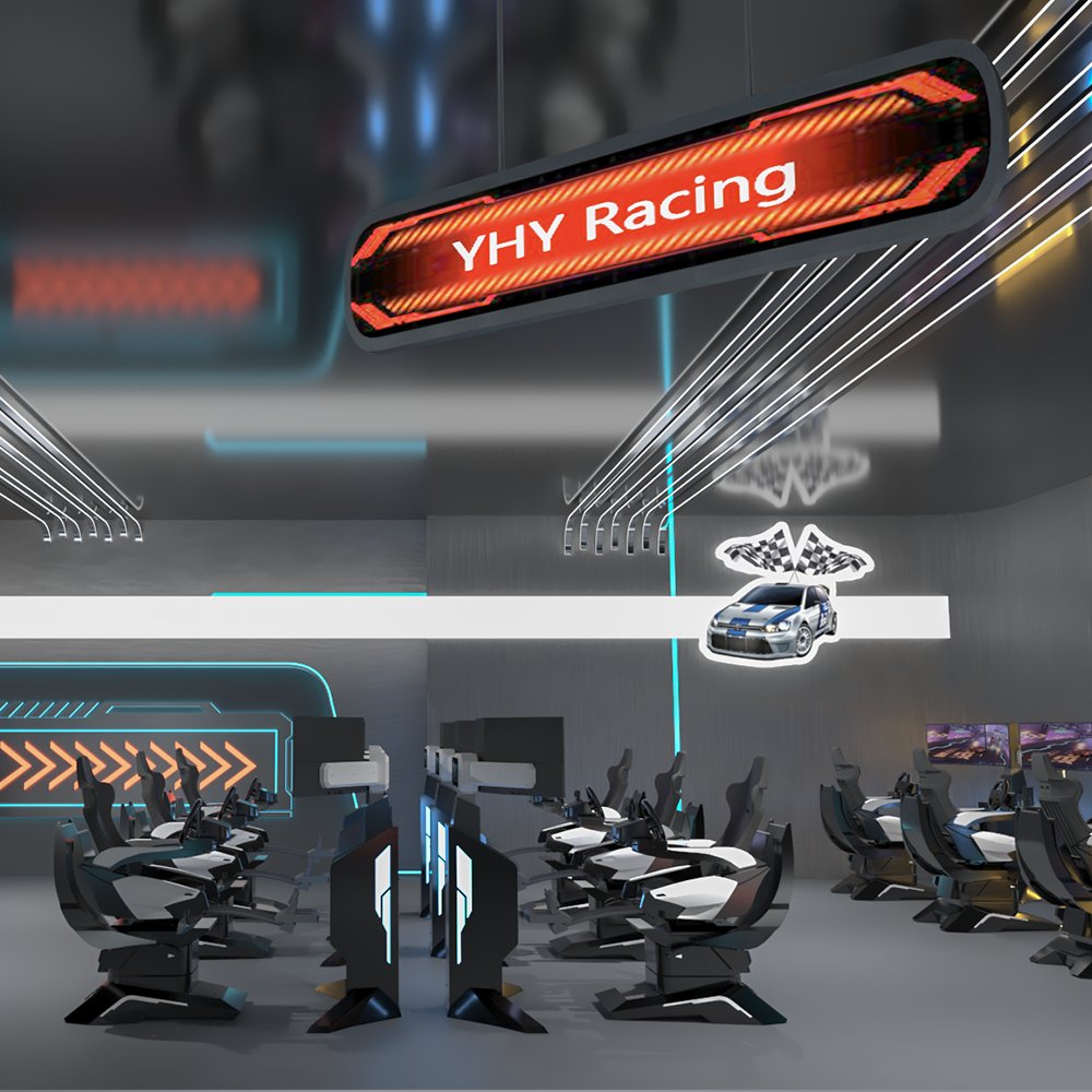 YHY Hot Sales VR Game Simulator 720 Virtual Reality Simulator Cockpit Vr Flight Controller Attraction Supplier VR Chair