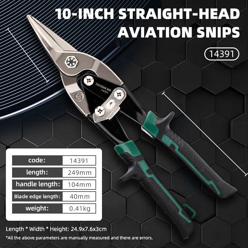 Multifunctional Hardware Tools Industrial Stainless Steel Manual Elbow Aviation Shears Pruning Scissors with Straight Head
