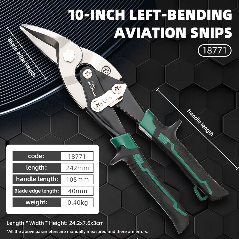 Multifunctional Hardware Tools Industrial Stainless Steel Manual Elbow Aviation Shears Pruning Scissors with Straight Head