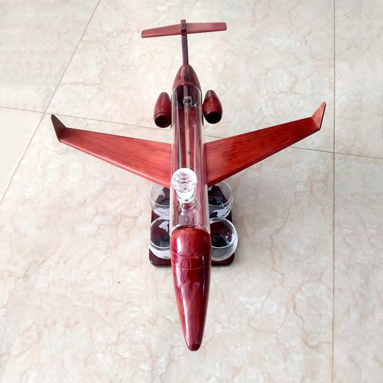 Handcraft Borosilicate Glass aircraft Shaped Fancy Glass Wine Bottles Whiskey bottle