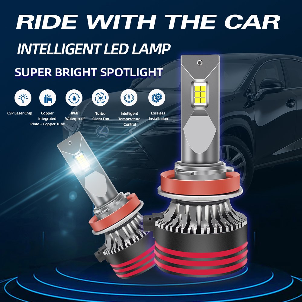 HAIZG High Quality Led Bulb M8pro High Low Beam H4 Led Headlamp 130W Led Car Headlight Bulb Auto Accessories