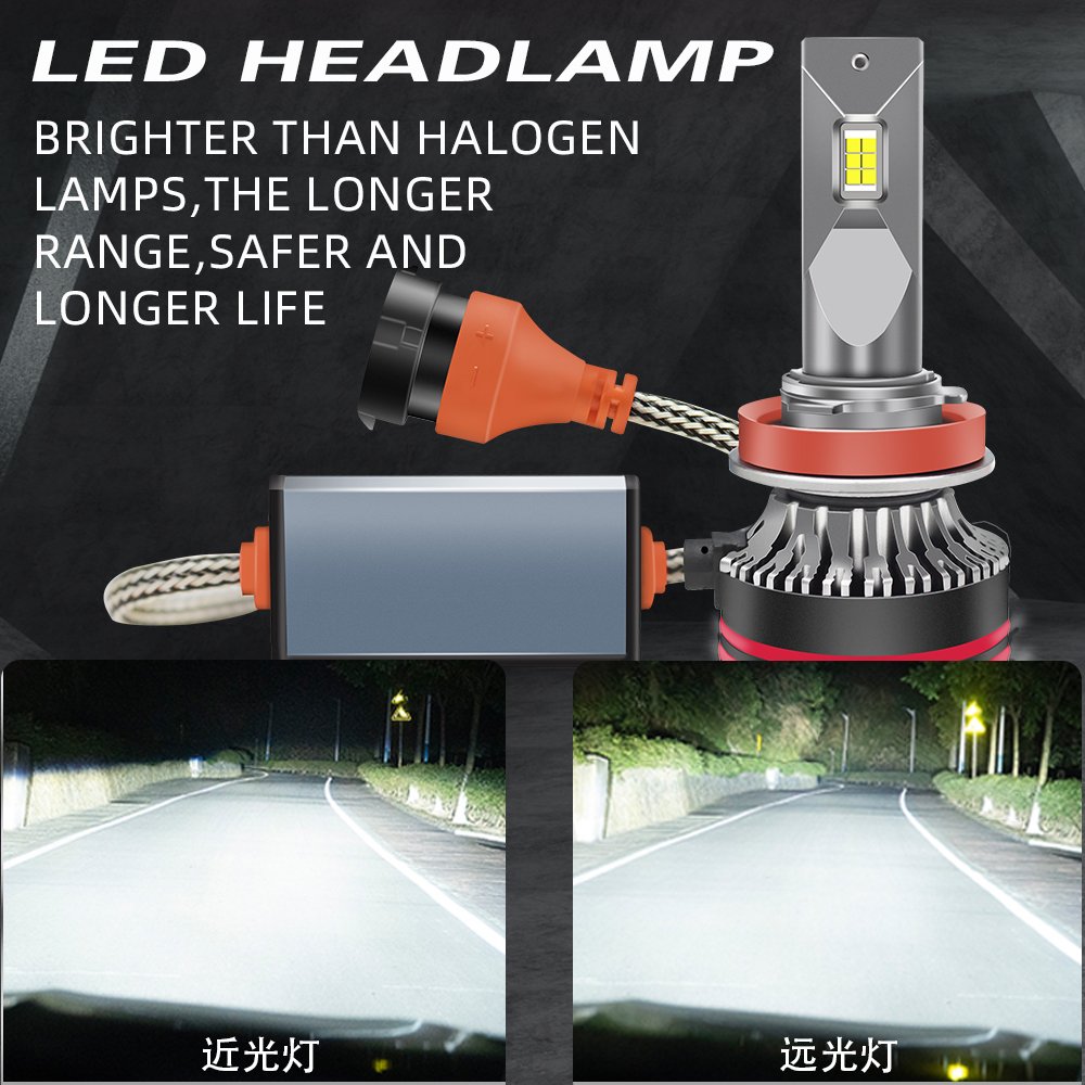 HAIZG High Quality Led Bulb M8pro High Low Beam H4 Led Headlamp 130W Led Car Headlight Bulb Auto Accessories