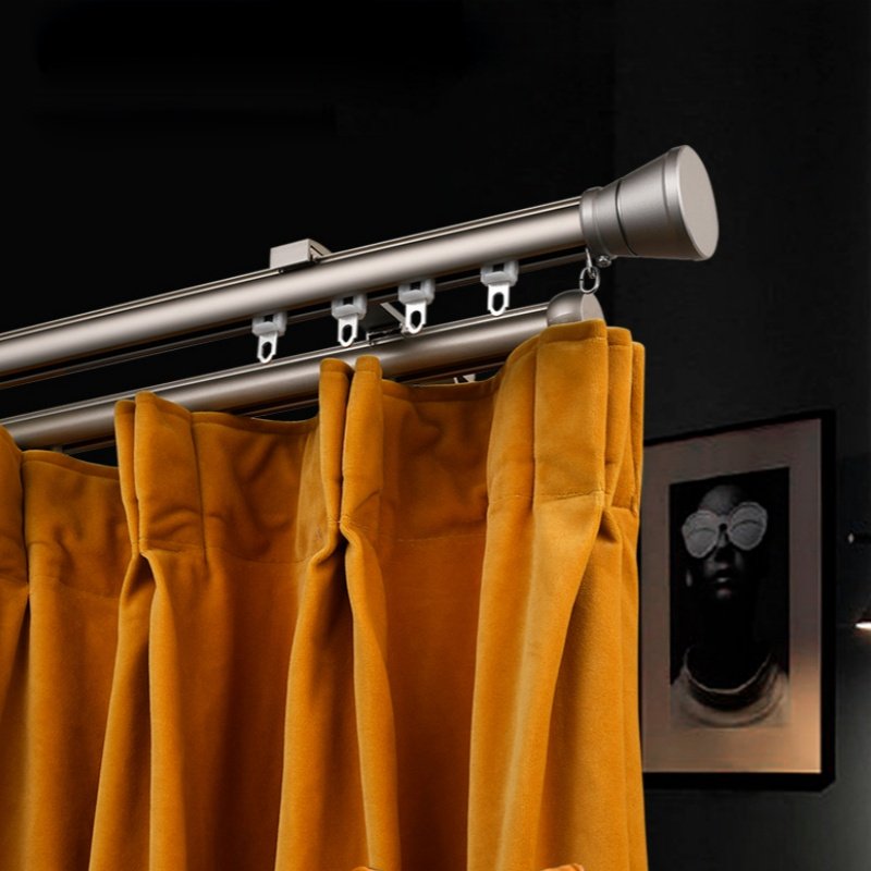 Factory Price Practical Home Decoration Silent Sliding Window Curtain Track Aluminium Material Home Hotels Available 5m 6m