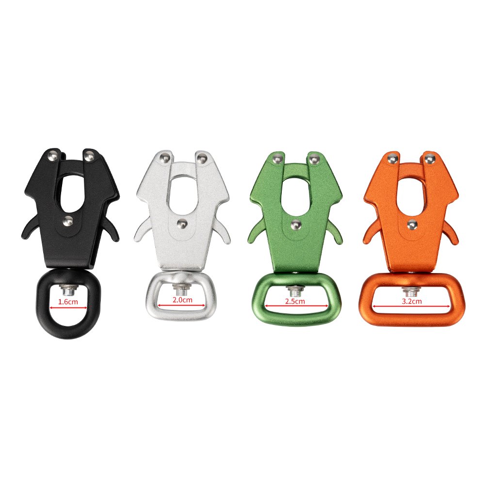 Factory High Quality Dog Leash Frog Clip Carabiner Quick Side Release Swivel Hooks