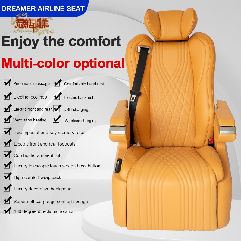 Aviation Seat MPV Car Seat Auto Interior Electronic Modify Upgrade Electric Adjustable Aviation Seat Automobile Modification