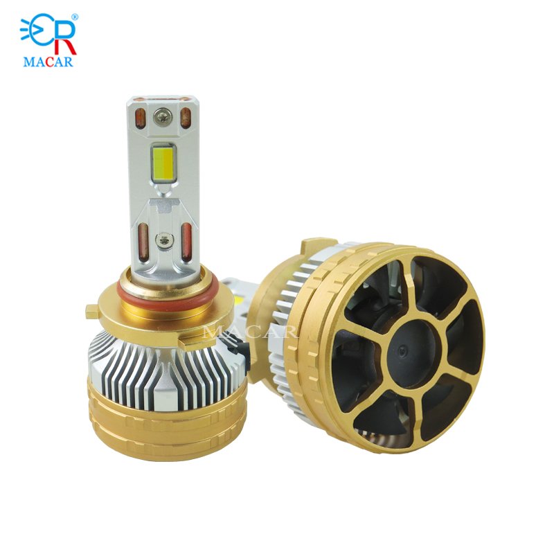 MACAR Tri Color M60S Led Headlight Bulb 6000k 4300k 3000k Led H1 H3 H7 H8 Led Canbus Led Headlight 120w 12000lm 12v 24v Headlamp