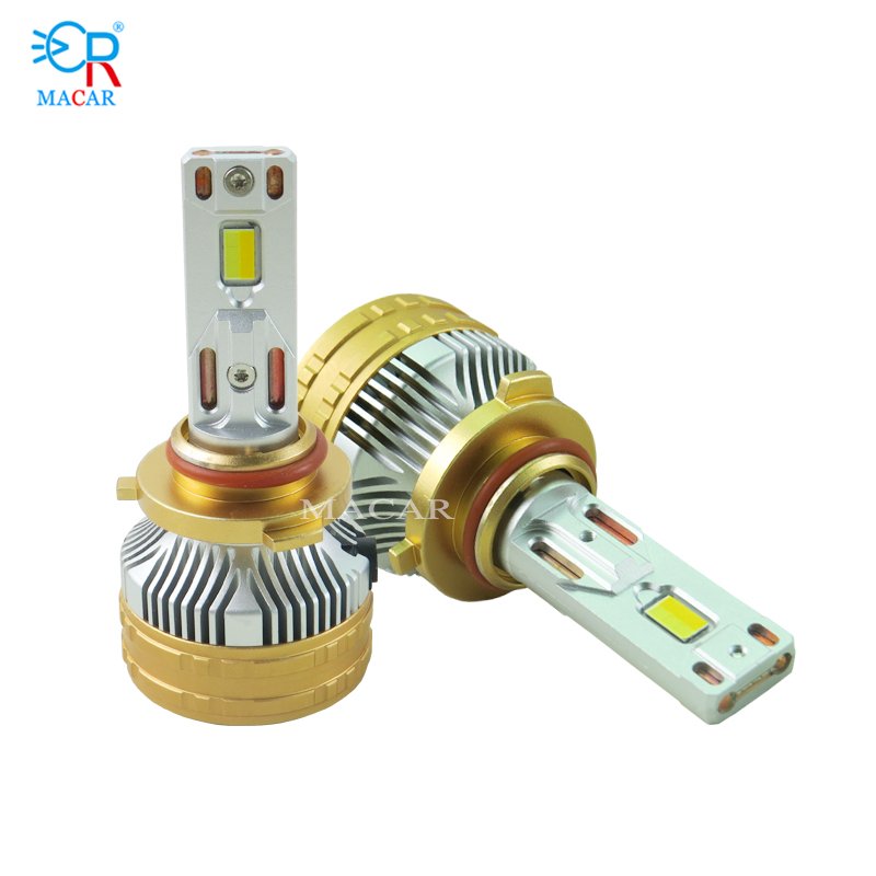 MACAR Tri Color M60S Led Headlight Bulb 6000k 4300k 3000k Led H1 H3 H7 H8 Led Canbus Led Headlight 120w 12000lm 12v 24v Headlamp