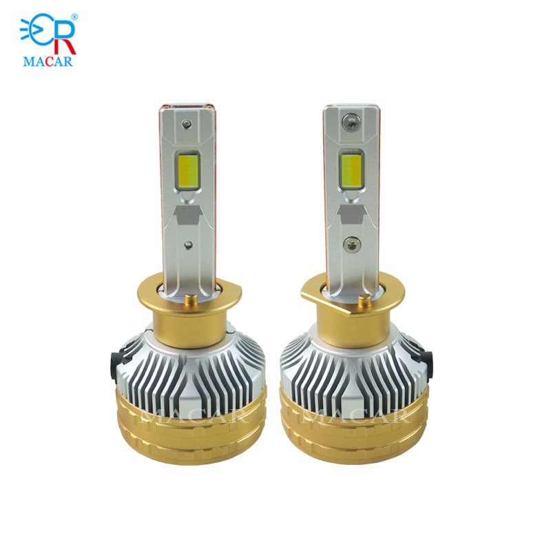 MACAR Tri Color M60S Led Headlight Bulb 6000k 4300k 3000k Led H1 H3 H7 H8 Led Canbus Led Headlight 120w 12000lm 12v 24v Headlamp
