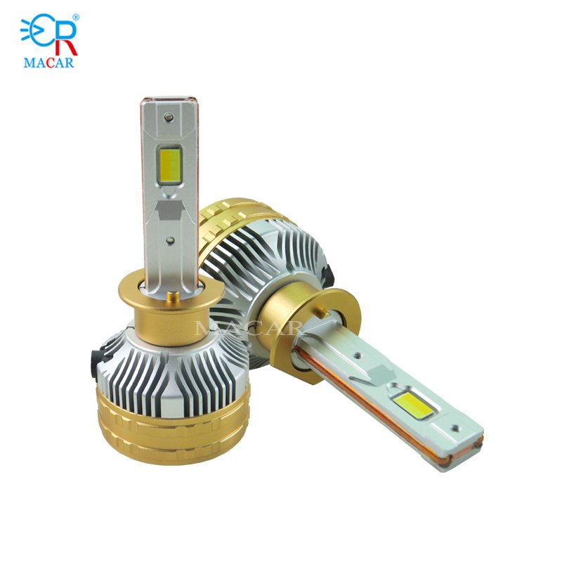 MACAR Tri Color M60S Led Headlight Bulb 6000k 4300k 3000k Led H1 H3 H7 H8 Led Canbus Led Headlight 120w 12000lm 12v 24v Headlamp