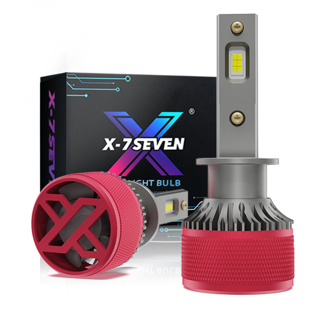 X-7SEVEN Super Bright Car Accessories Car Headlamp XAURPR 110W 26000lm Led Headlights for Car Faros Para Autos H11 H7 H4