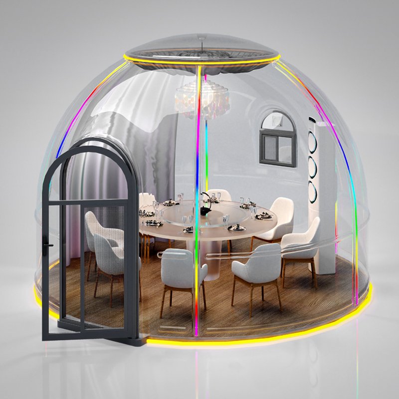 Resort Used Romantic Transparent Dome House Prefab House Ready PC Dome House for Hotel