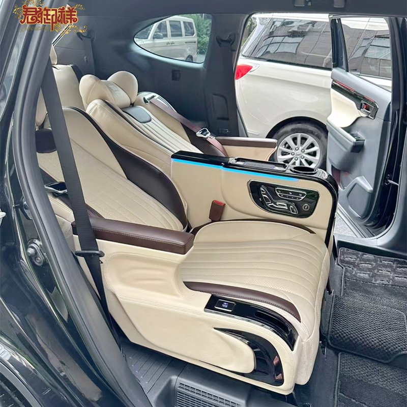 Aviation Seat SUV Land Cruiser Prado Multi Functional Electric Intelligent Leather Car Rear Seat Comfortable Leather Car Seat
