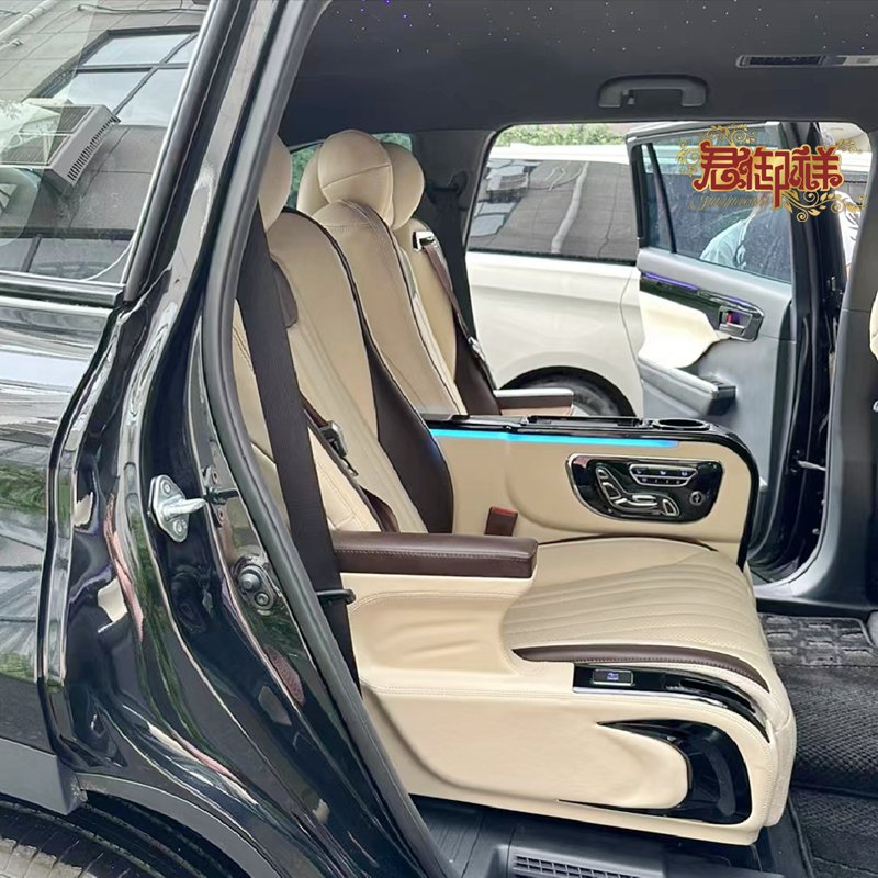 Aviation Seat SUV Land Cruiser Prado Multi Functional Electric Intelligent Leather Car Rear Seat Comfortable Leather Car Seat