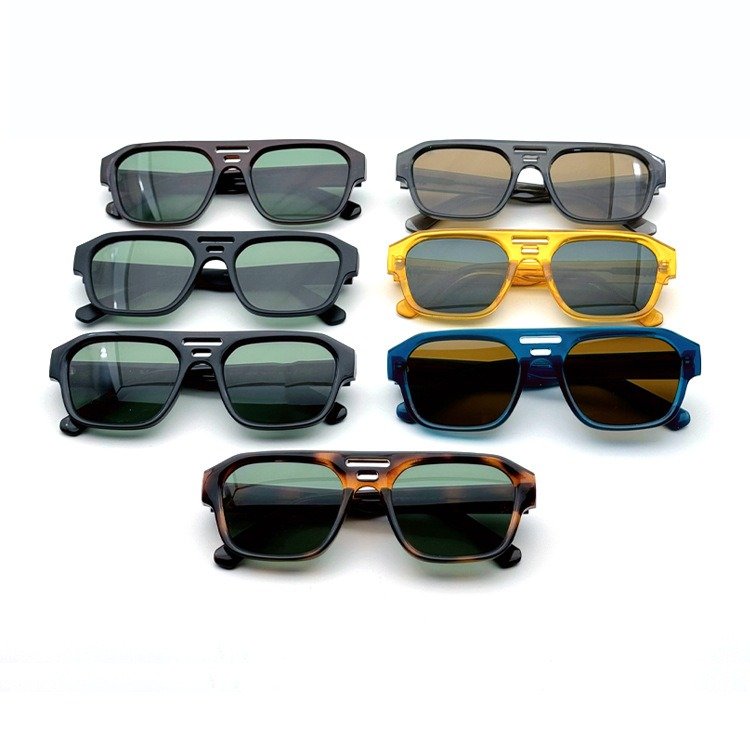High Quality Thick Acetate Master Sun Shade Club Square Shape Sun Glasses Eyewear Punk RB4397 Bio-Based Sunglasses for Men Women
