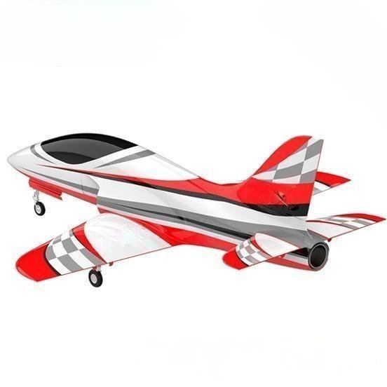 1800mm Jet-powered remote control fixed-wing aircraft KIT PNP TURBINE JETS Silver lattice Colors