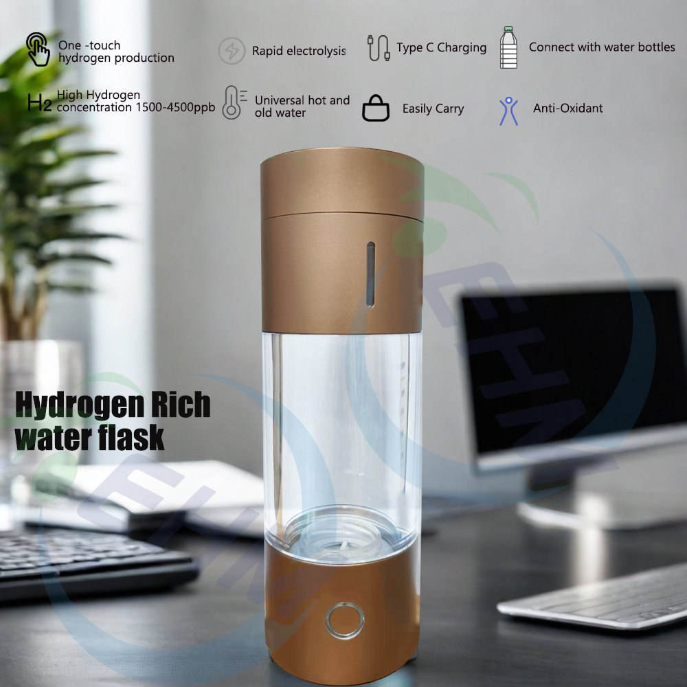 High Concentration 4000ppb+ Hydrogen Water Flask PEM Technology H2 Water Generator 230ml Capacity