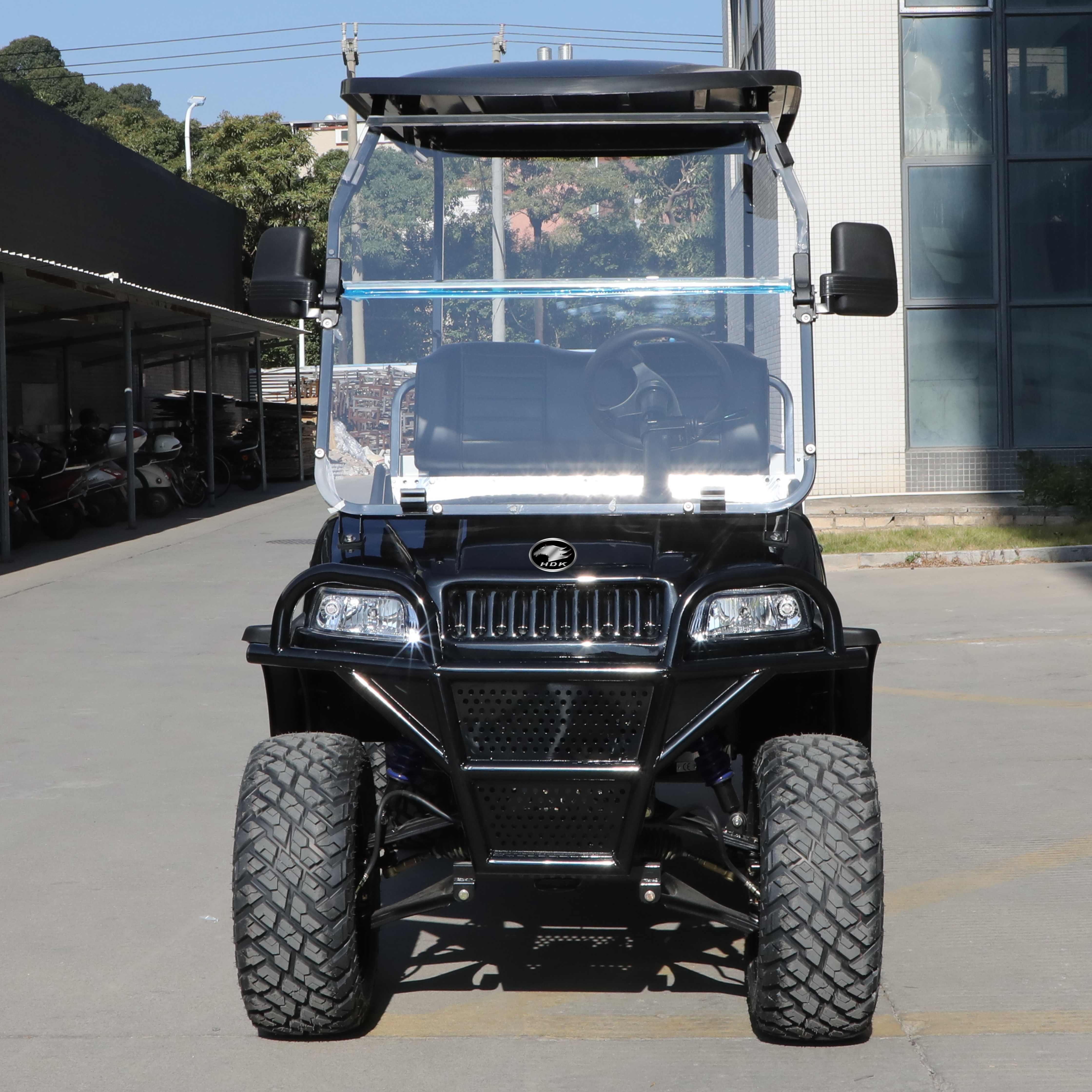 HDK Evolution Lithium 48V Battery recharge Buggy Utility Vehicle with Cargo Box 4x4 Mini Truck High Speed Electric Golf Cart