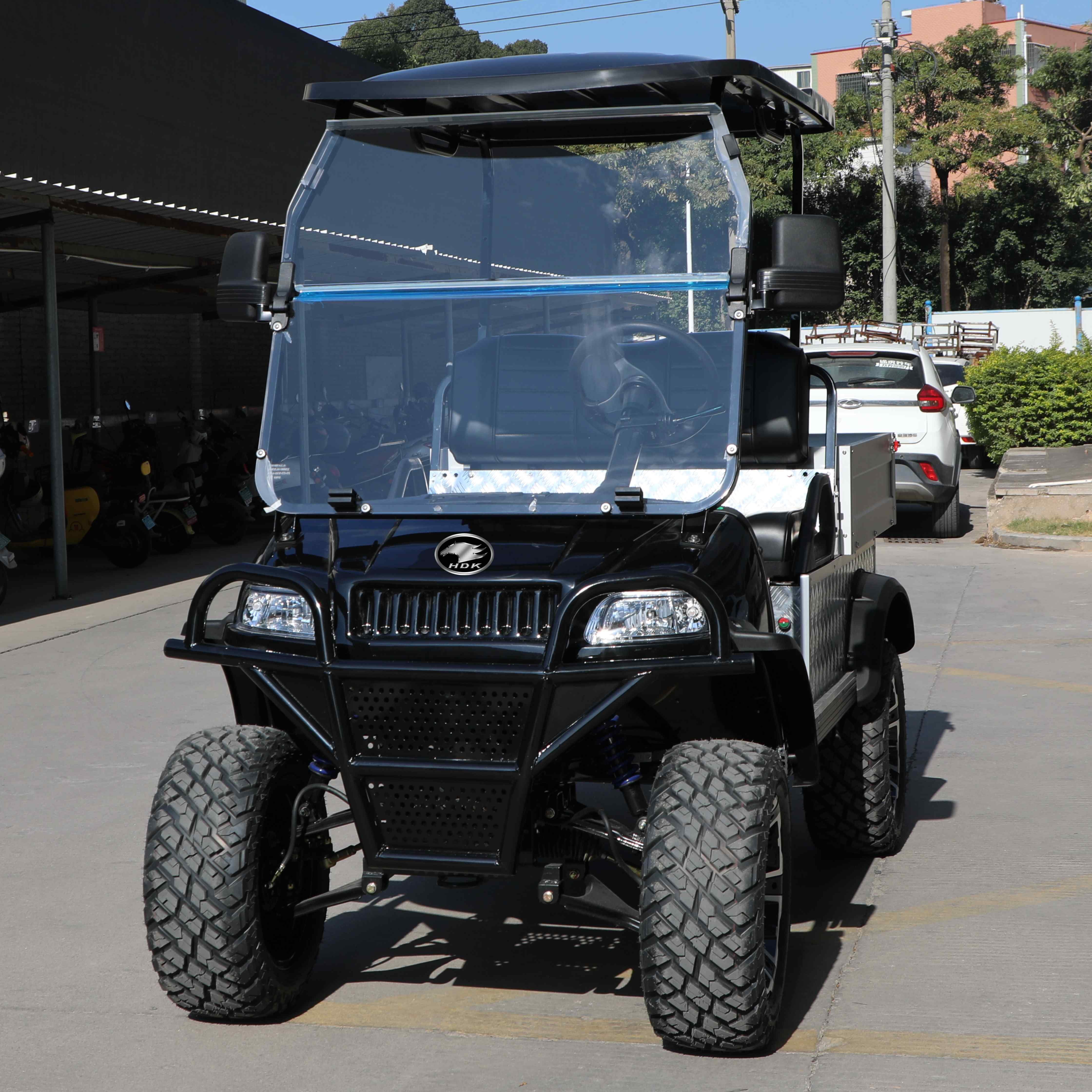 HDK Evolution Lithium 48V Battery recharge Buggy Utility Vehicle with Cargo Box 4x4 Mini Truck High Speed Electric Golf Cart