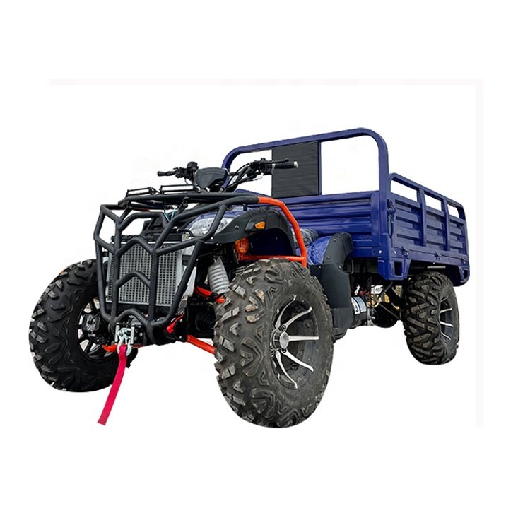 High quantity farm utility vehicle quad bike 250cc 4x4 atv quad bike with trailer