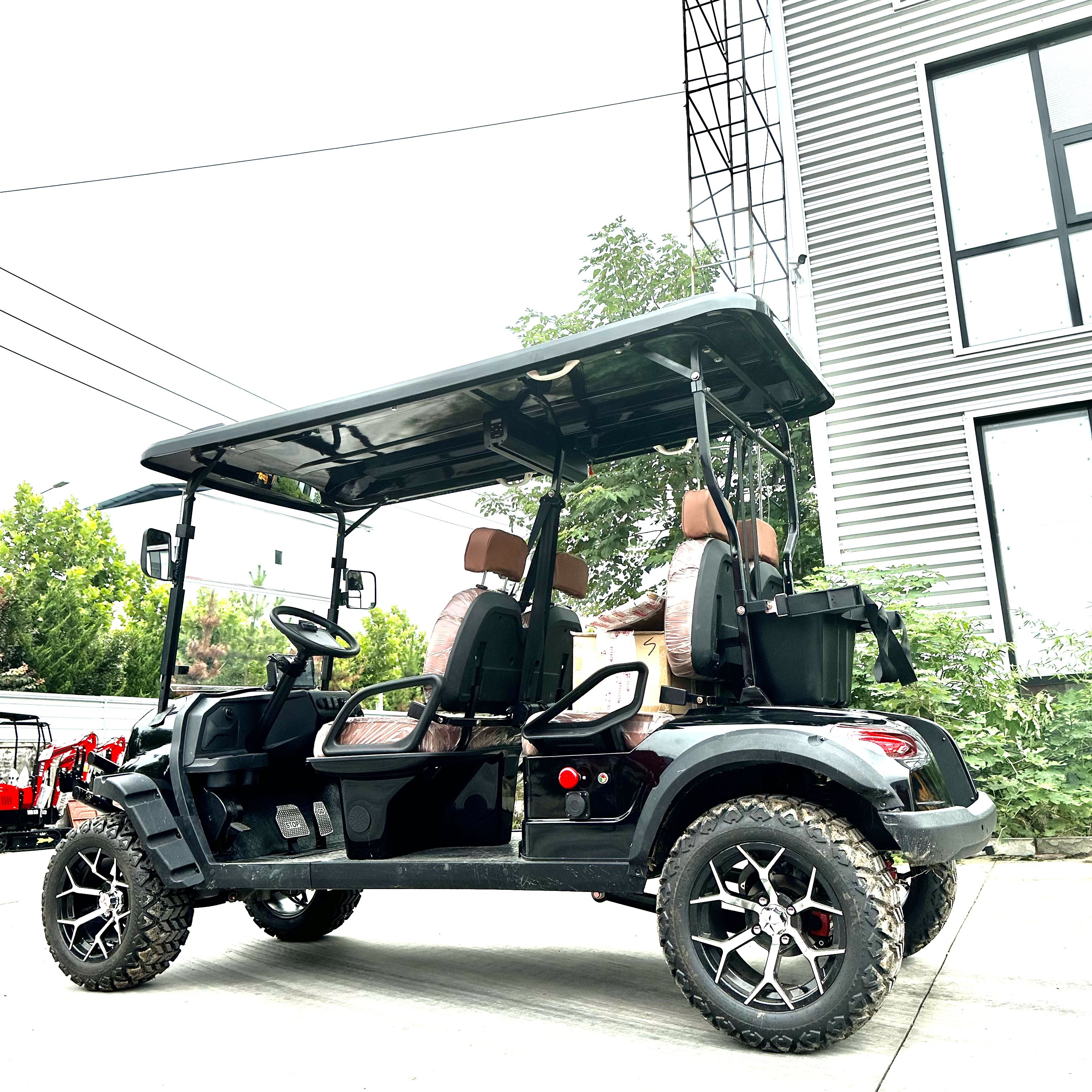 Cheap Price Off Road Street Legal Gas Golf Cart Buggy 4 Seater Golf Trolleys Atvs