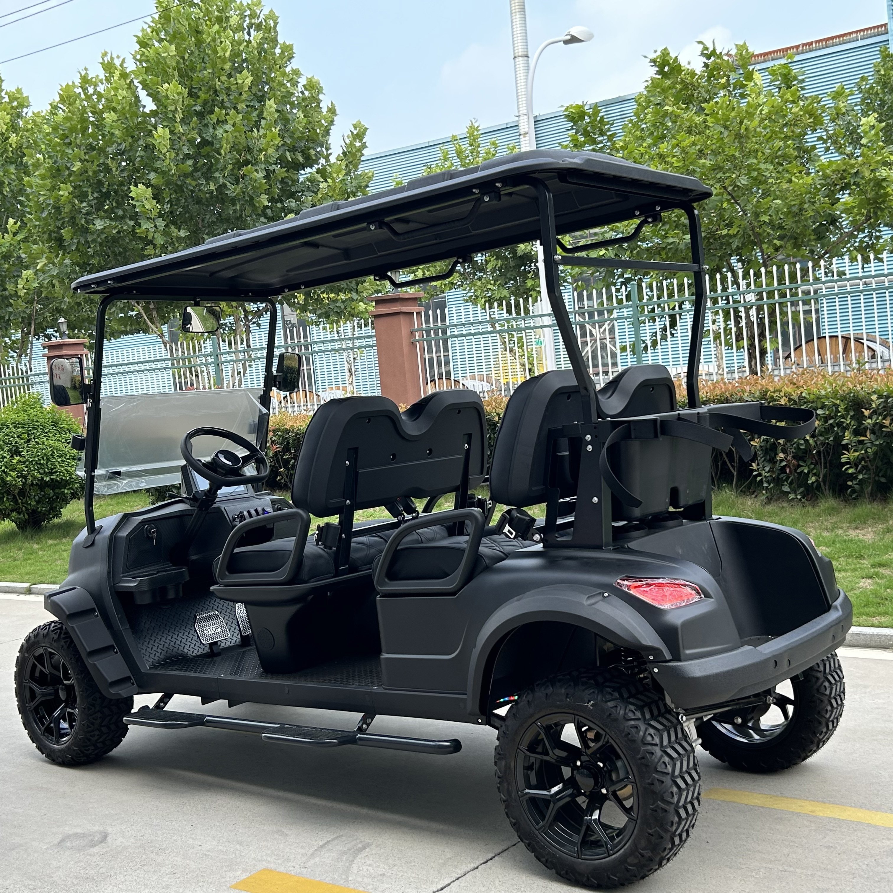 2024 Luxury Golf Cart With Folded Back Seat Chinese Lifted 6 Seat Golf Cart