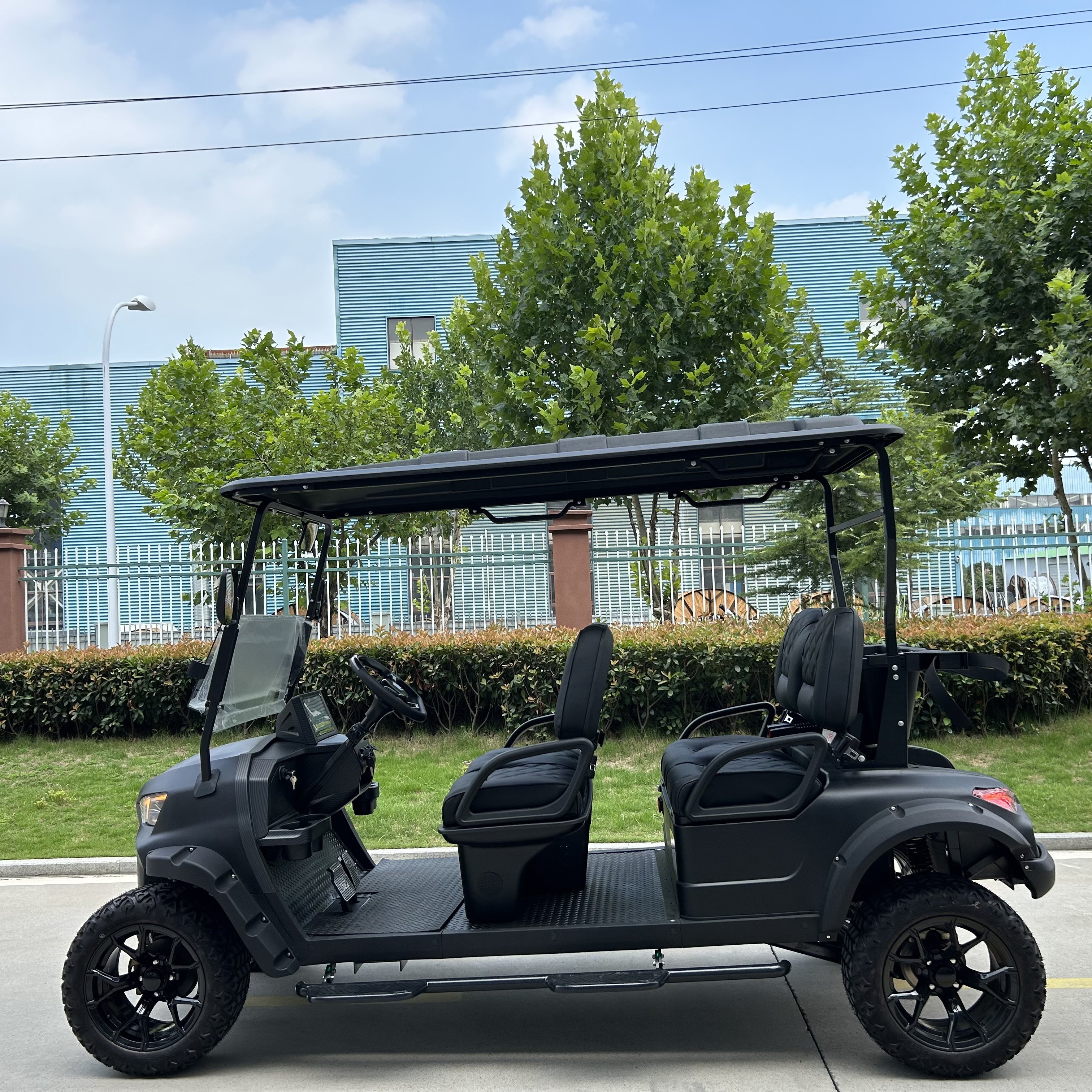 2024 Luxury Golf Cart With Folded Back Seat Chinese Lifted 6 Seat Golf Cart