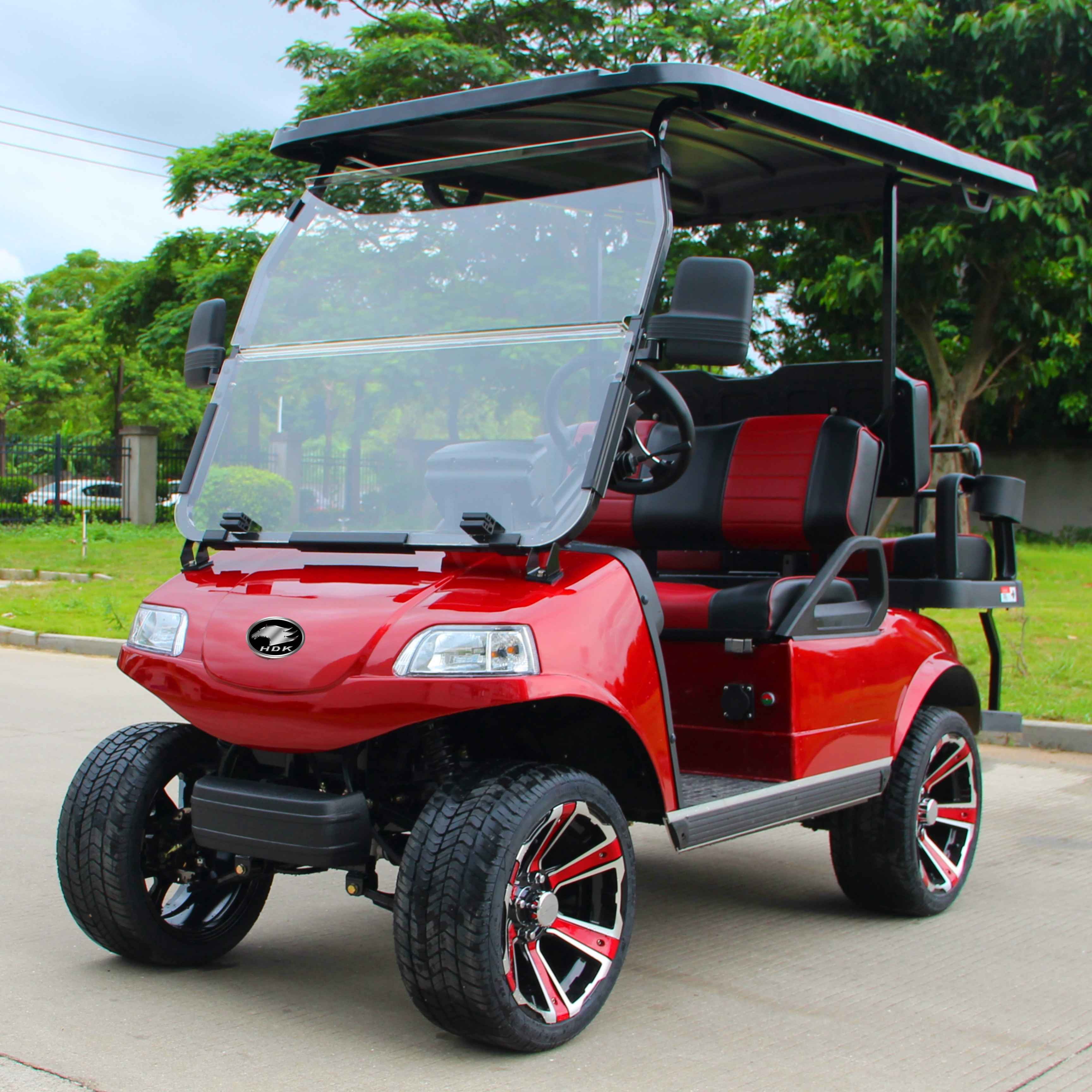 Import New Luxury 4 seats New Electric 48V EEC ISO Off-road Cheap 4 Seater CE Electric Golf Cart CE Kart Car Price