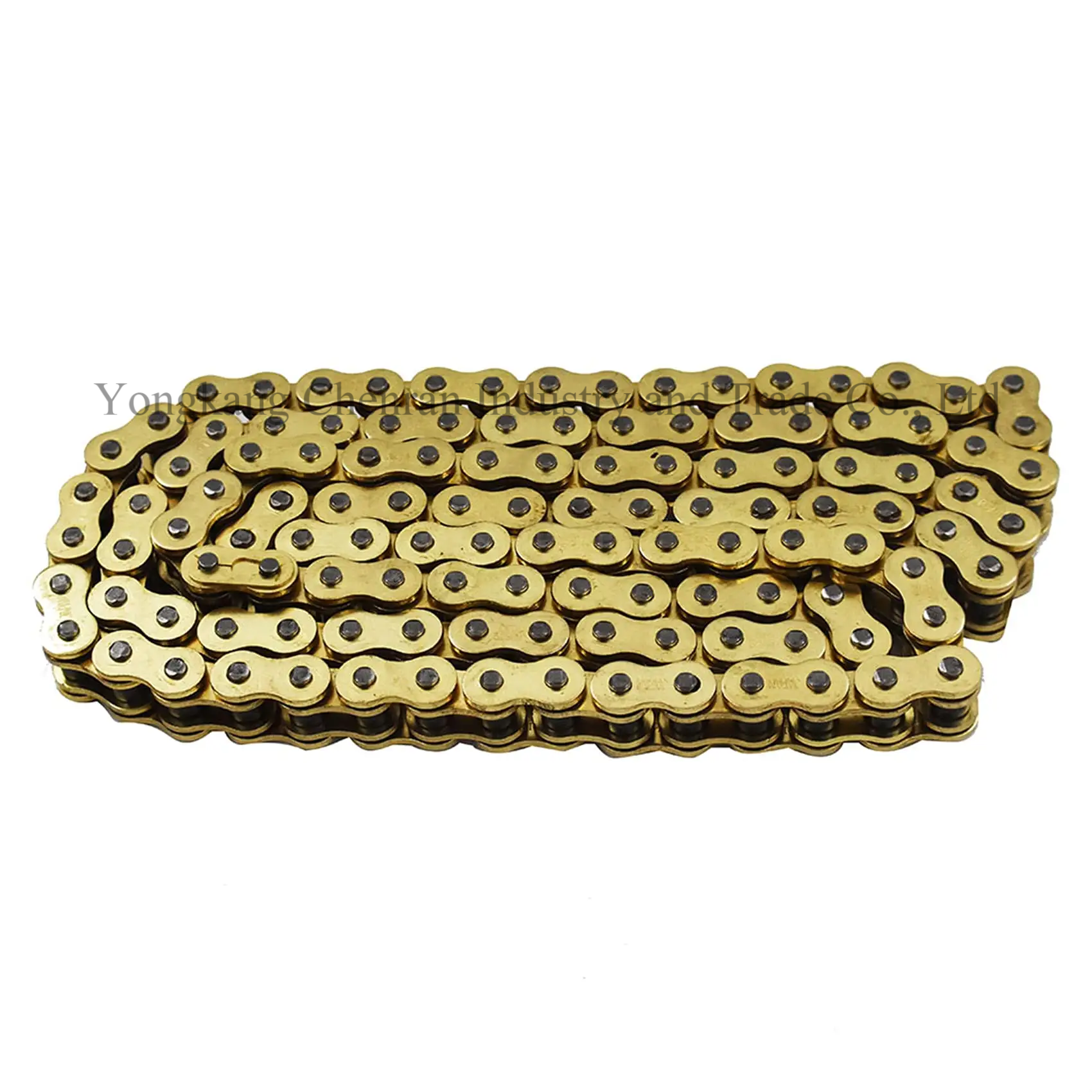 High Quality ATV Accessories Motorcycle Chain 530 Drive Chain 76 Links Gold for Big Bull