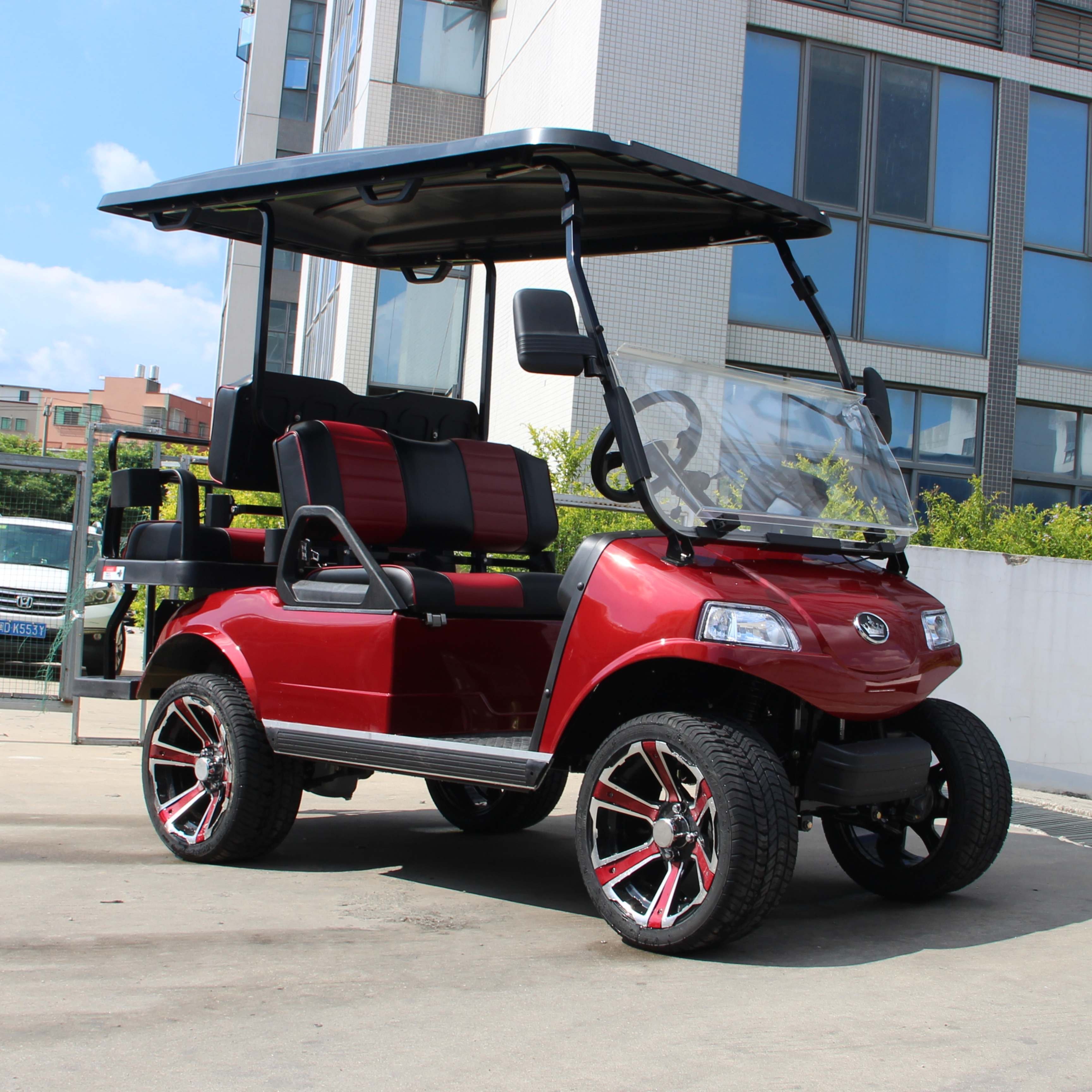 electric golf trolley with remote 4 Seats New Electric 48V EEC ISO Off-road 4 Seater Ce Electric Golf Cart CE Kart Car Price