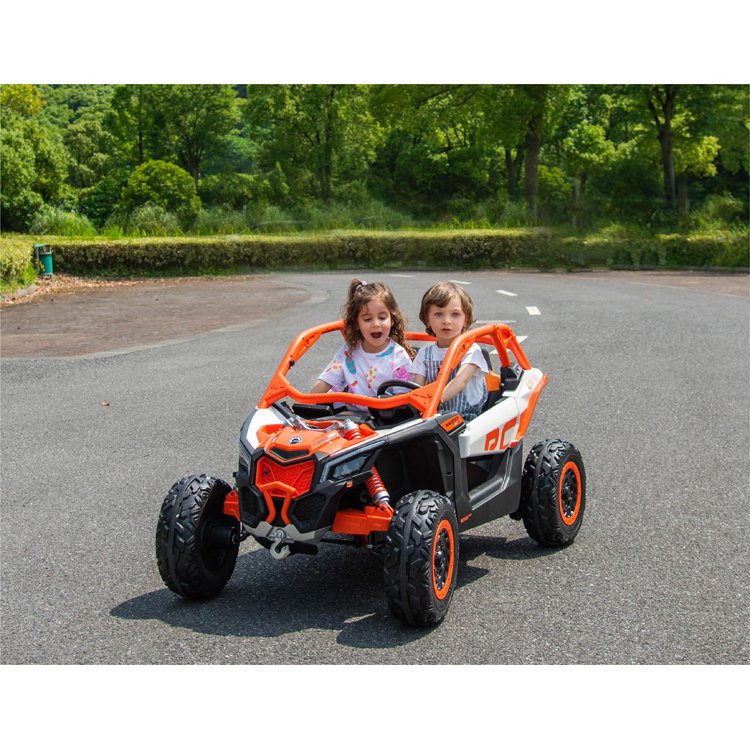 Rechargeable Licensed 12v 4 Motors Baby 2 Seat Ride On Car Boys Kids UTV ATV 24 Volt Ride On Car For Kids 4x4 Kids Electric Cars
