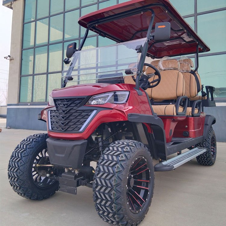 New Export Club Electric Cart 4+2 6 seater Off-road Electric Golf Course Car Hunting Car Atv Manufacturer Ce