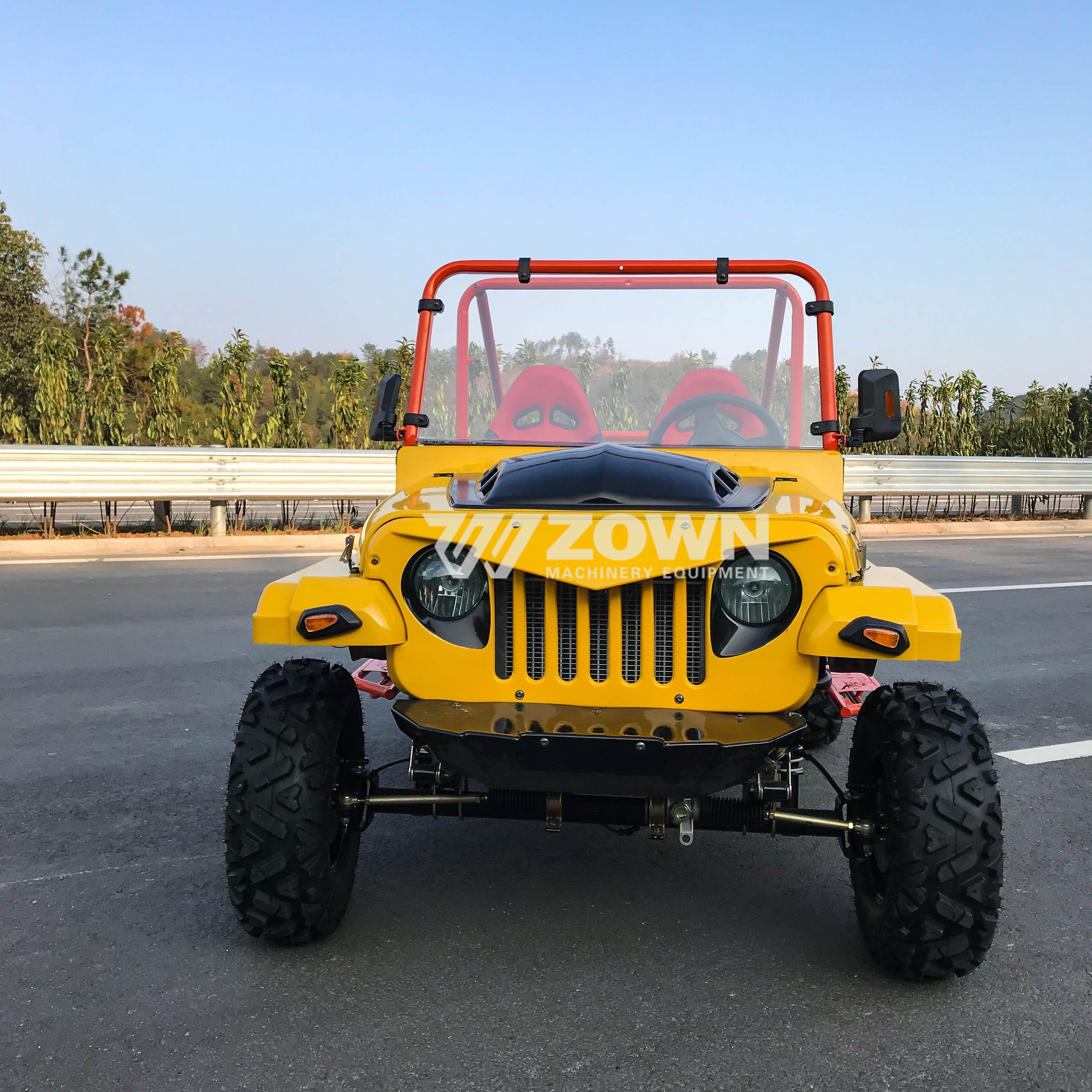 Electric Automatic Adults Jeep for Sale 4 Seats Mini Jeep Buggy Customized Appearance UTV/ATV 350CC Jeep Cars