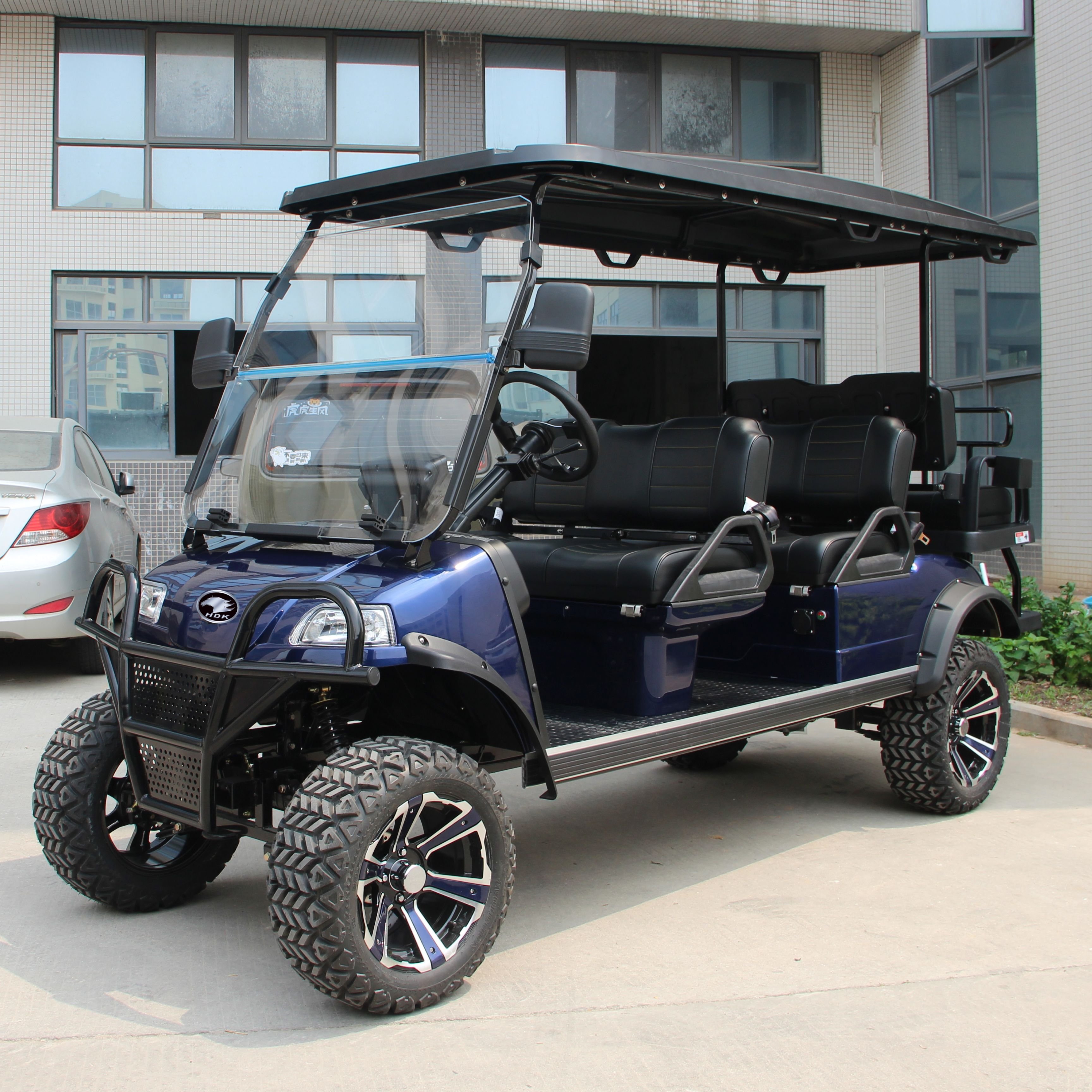 New Design Sightseeing Car 48V Battery Vehicle Scooter Foldable Touring Area Fast Speed HDK EVOLUTION Electric Golf Cart